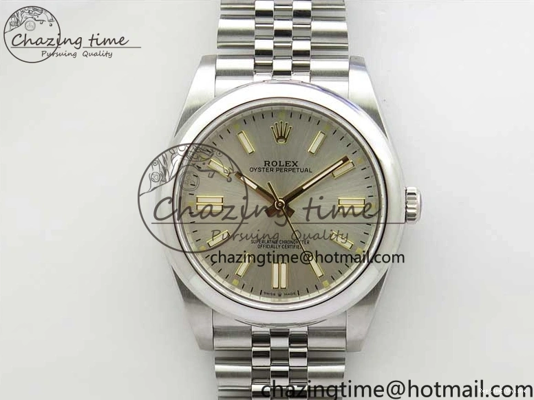 0125 WeatherProof Oyster Perpetual 41mm 124300 BP Maker Best Edition Silver Dial on SS Jubilee Bracelet A 2639